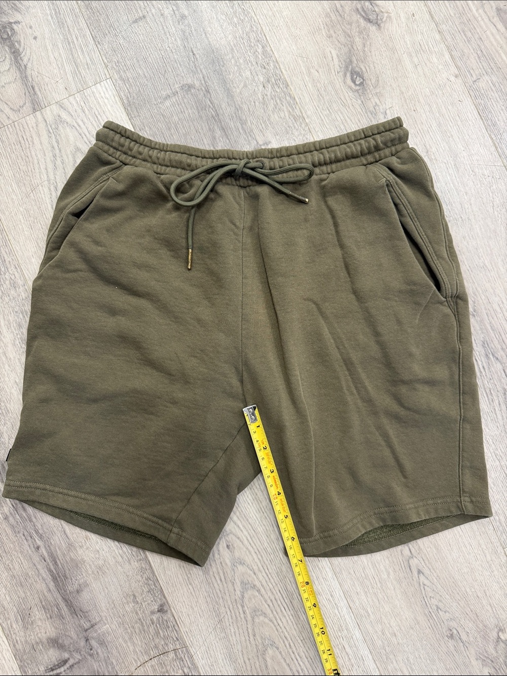 Alphalete Olive Green Athletic Drawstring Shorts